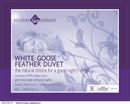 Double Quilt - 100% White Goose Feather