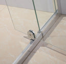 720-800 Finger Pull Wall to Wall Shower Screen By Della Francesca