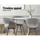 Dining chairs Bentwood Chair Kitchen Velvet Fabric Timber Wood Retro Grey
