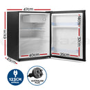 Devanti 70L Portable Mini Bar Fridge - Black