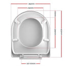 Soft-close Toilet Seat Cover U Shape Universal Fitting Bathroom Accessory