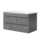 900mm Bathroom Vanity Cabinet Basin Unit Sink Storage Wall Mounted Cement