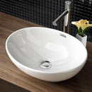 Ceramic Oval Sink Bowl - White