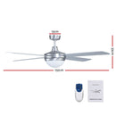 Devanti 52" Ceiling Fan with Light Silver