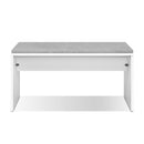 Dining Bench Upholstery Seat Stool Chair Cushion Furniture White 90cm
