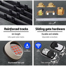 Electric Sliding Gate Opener 1800KG Motor Kit Auto Keypad Remote 6M Rail