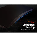 Gaming Desk Carbon Fiber Style Study Office Computer Laptop Racer Table