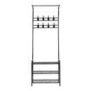 Clothes Rack Coat Stand Garment Portable Hanger Airer Organiser Shoe Storage Metal Black