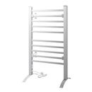 Heated Towel Rail Rack Bathroom Aluminum Electric Rails Warmer Clothes 10 Rungs