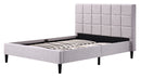 Double Linen Fabric Deluxe Bed Frame Beige
