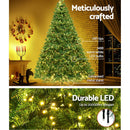 2.4M 8FT Christmas Tree 1488 LED Lights 1488 Tips Warm White Green