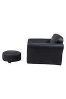 Kids Rocking Chair & Ottoman - Black