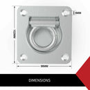 10X LASHING RING TIE DOWN POINTS ANCHOR FLUSH CARGO TRUCK UTE TRAILER