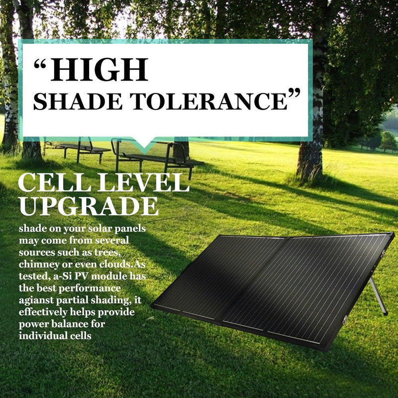 12V 200W Folding Solar Panel Kit Mono Caravan Boat Camping charging ATEM POWER