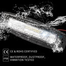 2x 7inch Cree Flush Mount LED Work Light Bar Flood Reverse Fog Lamp 4WD