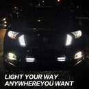 2x 7inch Cree Flush Mount LED Work Light Bar Flood Reverse Fog Lamp 4WD