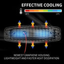 2x 7inch Cree Flush Mount LED Work Light Bar Flood Reverse Fog Lamp 4WD