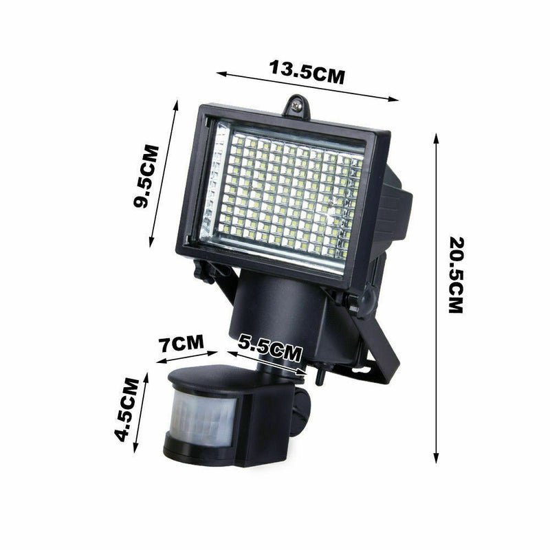 2X 100LED Ultra Bright Solar Sensor Security Light Lamp Motion Detection