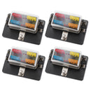 4 Way Blade Fuse Block Holder W/Led Indicator 12V 24V Car Marine