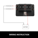 4 Way Blade Fuse Block Holder W/Led Indicator 12V 24V Car Marine