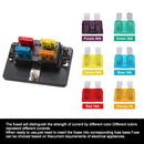 4 Way Blade Fuse Block Holder W/Led Indicator 12V 24V Car Marine