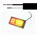4X LIGHTFOX LED Side Marker Amber RED Indicator Trailer Clearance Lights