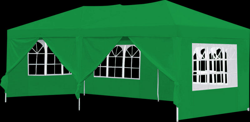 3x6m Gazebo Outdoor Marquee Tent Canopy Green