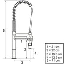 Basin Mixer Tap Faucet w/Extend -Kitchen Laundry Sink