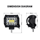 2x 4 inch CREE LED Work Light Bar Spot Flood OffRoad Driving 4WD 4x4 Reverse