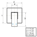 Chrome Bathroom Shower Wall Mixer w/ WaterMark