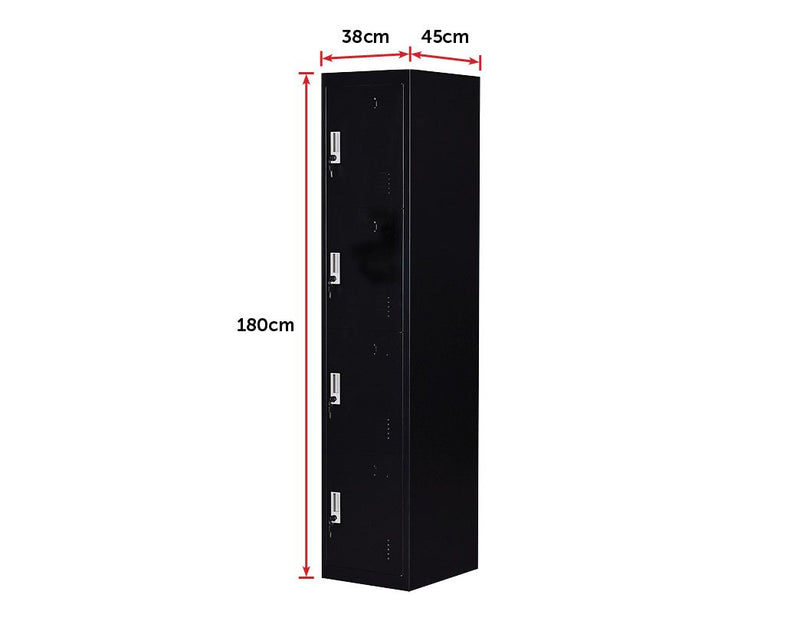 Four-Door Office Gym Shed Storage Lockers