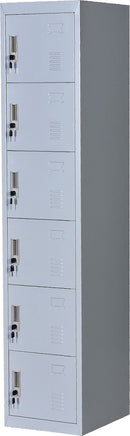 Six-Door Office Gym Shed Storage Lockers