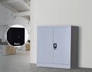 Two-Door Shelf Office Gym Filing Storage Locker Cabinet Safe