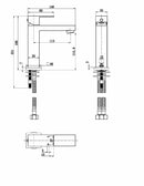 Basin Mixer Tap Faucet Electroplated Matte Black Finish