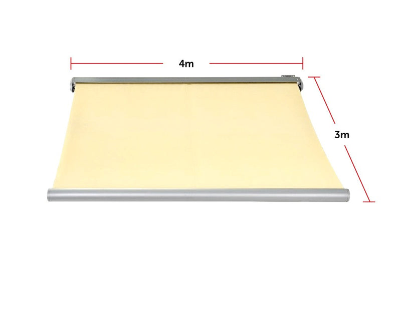Heavy Duty Full Cassette Motorised Awning - 4.0m x 3.0m