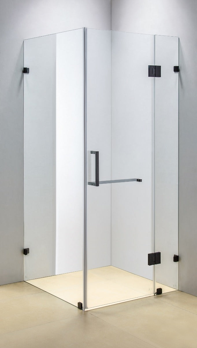 1000 x 1000mm Frameless 10mm Glass Shower Screen By Della Francesca
