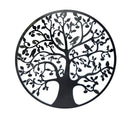 Black Tree of Life Wall Art Hanging Metal Iron Sculpture Garden 60cm