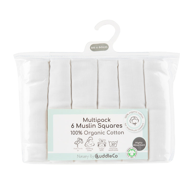 Cuddleco Muslins - White