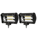 2x 5inch LED Work Light Bar Flood Beam Reverse Driving Lights Offroad 4WD