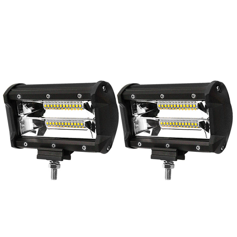 2x 5inch LED Work Light Bar Flood Beam Reverse Driving Lights Offroad 4WD