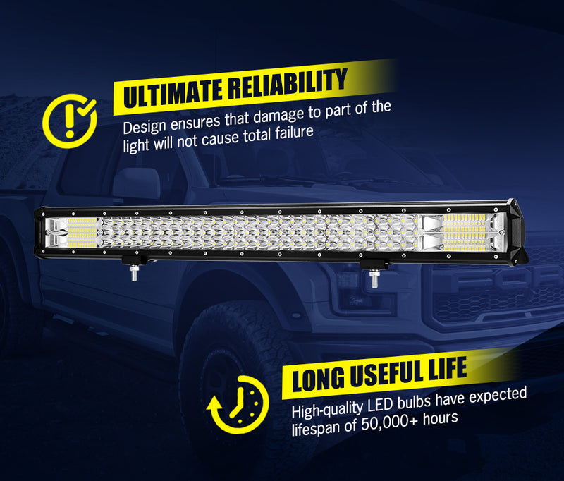 28Inch Philips LED Light Bar Flood Spot Combo Offroad Driving Lamp 4WD 4x4