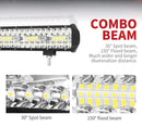 12 Inch Cree Led Light Bar Driving Work Super Slim Spot Flood Combo Offroad 4x4