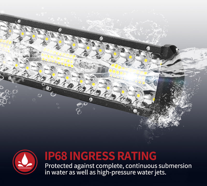 12 Inch Cree Led Light Bar Driving Work Super Slim Spot Flood Combo Offroad 4x4