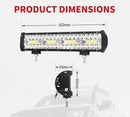 12 Inch Cree Led Light Bar Driving Work Super Slim Spot Flood Combo Offroad 4x4