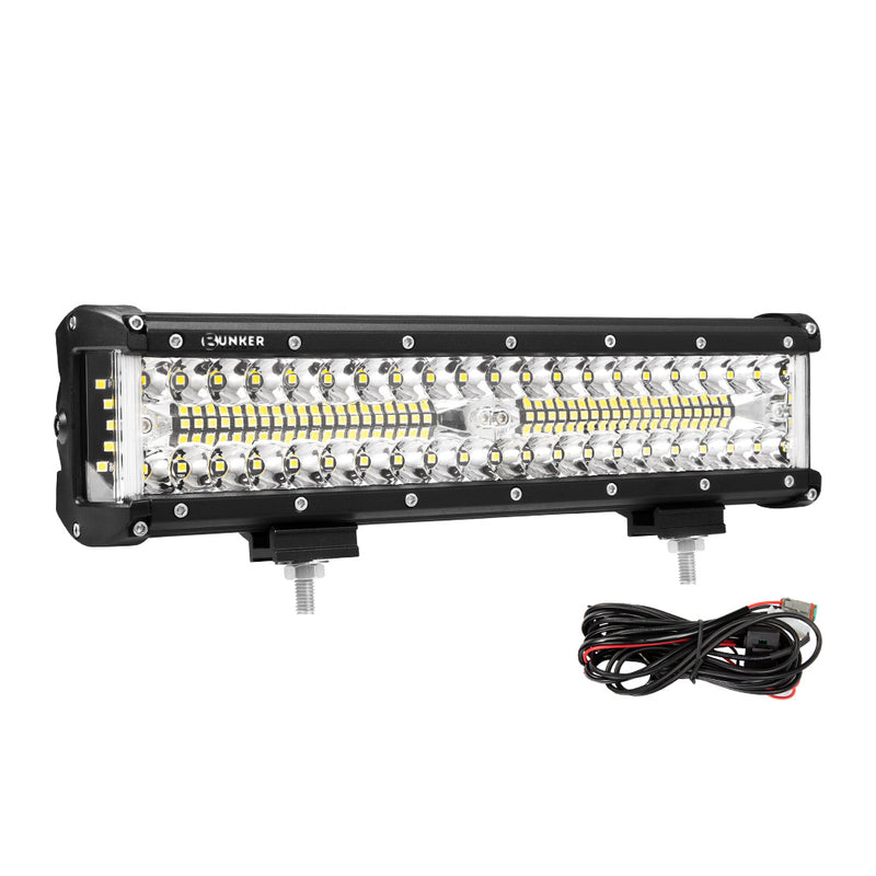 12inch CREE LED Light Bar Side Shooter Combo Beam Work Driving OffRoad 4WD