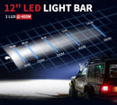 12inch CREE LED Light Bar Side Shooter Combo Beam Work Driving OffRoad 4WD