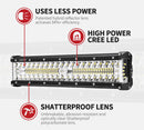 12inch CREE LED Light Bar Side Shooter Combo Beam Work Driving OffRoad 4WD