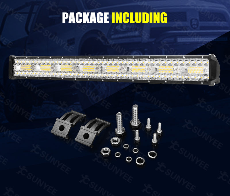 23Inch Cree Led Light Bar Spot Flood Combo Driving Lamp SUV Truck Offroad 4X4