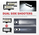 2x 7inch CREE LED Light Bar Side Shooter Pods Combo Beam Work Driving 4WD OffRoad