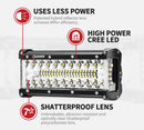 2x 7inch CREE LED Light Bar Side Shooter Pods Combo Beam Work Driving 4WD OffRoad